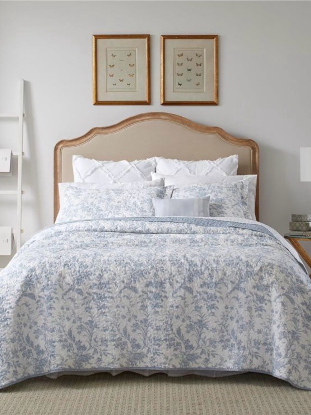 Laura Ashley Blue and White Floral Comforter Set